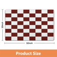 thumbnail image 3 of High-Quality Long Bath Mat: Checkered, Non-Slip Bathroom Runner Rug. Soft, Absorbent Microfiber, Machine Washable Mats for Bathtub Showers, 20x32in, 3 of 5