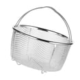 thumbnail image 4 of Panier Vapeur en Maille d'Acier Inoxydable, Poignées Confortables Résistant à la Chaleur Accessoire de Cuisson Polyvalent pour Cuisinière Cuiseur à Riz Autocuiseur Friteuse, 4 of 7