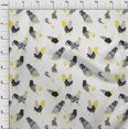 thumbnail image 4 of oneOone Polyester Lycra White & Yellow Fabric Rooster Cock Sewing Craft Projects Fabric Prints By Yard 56 Inch Wide, 4 of 4