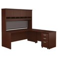 thumbnail image 1 of Scranton & Co 72" L Shaped Desk with Hutch in Mahogany, 1 of 8