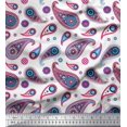 thumbnail image 1 of Soimoi Polyester Crepe Fabric Artistic Paisley Print Fabric by The Yard 52 Inch Wide, 1 of 3