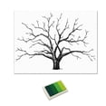 thumbnail image 1 of Large Wedding Fingerprint Thumbprint Tree Guest Book 12x16 Inch Canvas Painting Home Decoration Green, 1 of 7