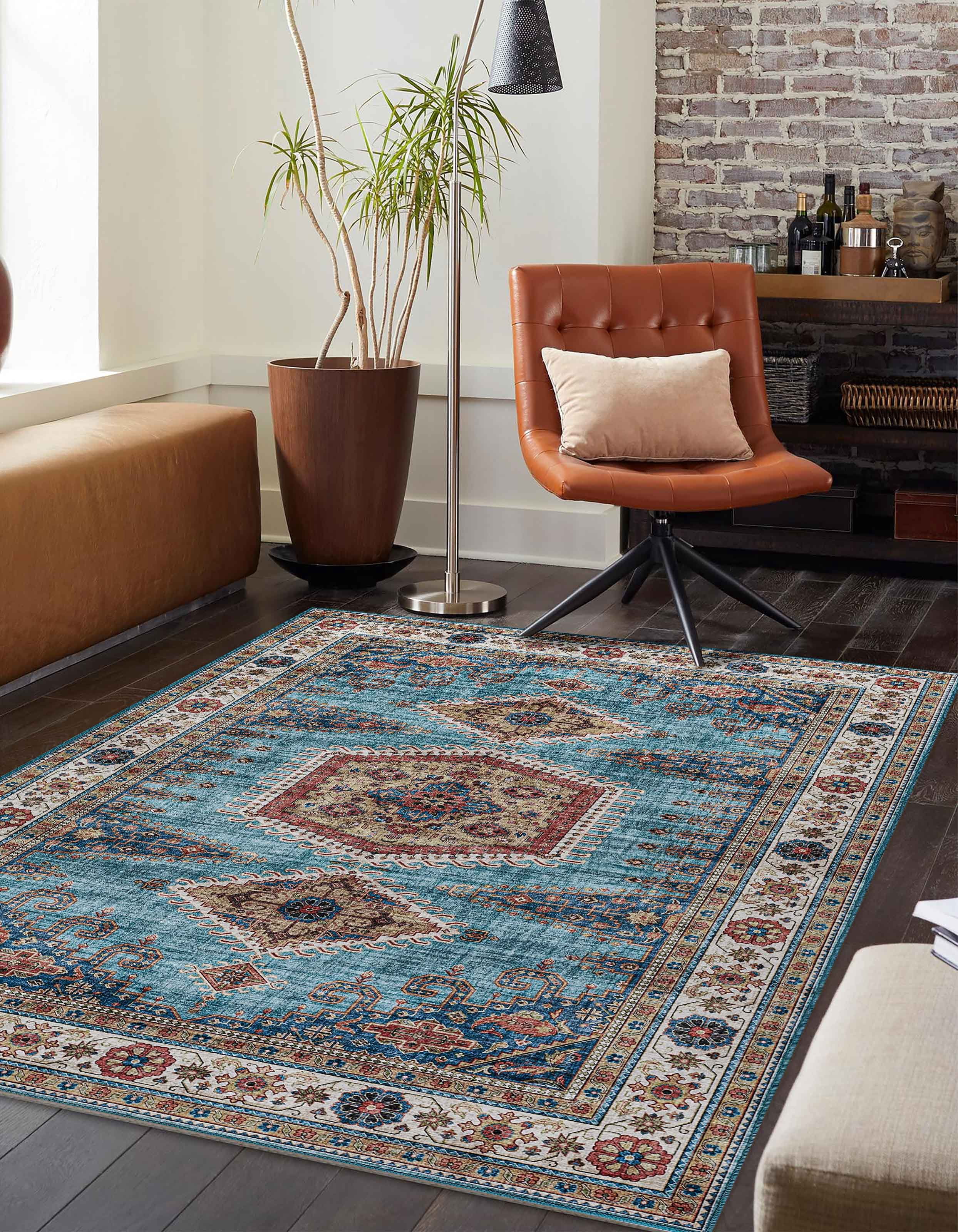 ECARPET Tracy Traditional Area Rug for Living Room, Bedroom, Dining Room, Entrance, Hallway and More.