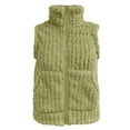 thumbnail image 4 of Wensltd Gilet Sans Manches Chaud pour Femmes Léger Couleur Unie Col Rabattu Gilet en Peluche, 4 of 9