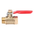 thumbnail image 3 of 16PCS 1/4 Inch Heavy Duty Brass Ball Valve Shut Off Switch Male and Female NPT Thread Pipe Fitting, 3 of 5