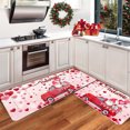 thumbnail image 1 of Riforla Valentine's Day Kitchen Carpet (2 Pieces) S Kitchen Carpet Washable Cushion Comfortable Kitchen Carpet Set Carpet I, 1 of 1
