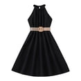 thumbnail image 1 of 2025 Robe pour Enfants Couleur Unie Jeux de Fête Famille Tour de Cou Taille Collection Robe Salopette Florale S Robe Robe Princesse Rayures Robes, 1 of 3