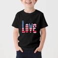 thumbnail image 2 of T-Shirt pour Enfants, Imprimé de la Fête de l'Indépendance à Manches Courtes et Col Rond, Haut Décontracté et Polyvalent pour Garçons et Filles de 3 à 15 Ans, 2 of 5