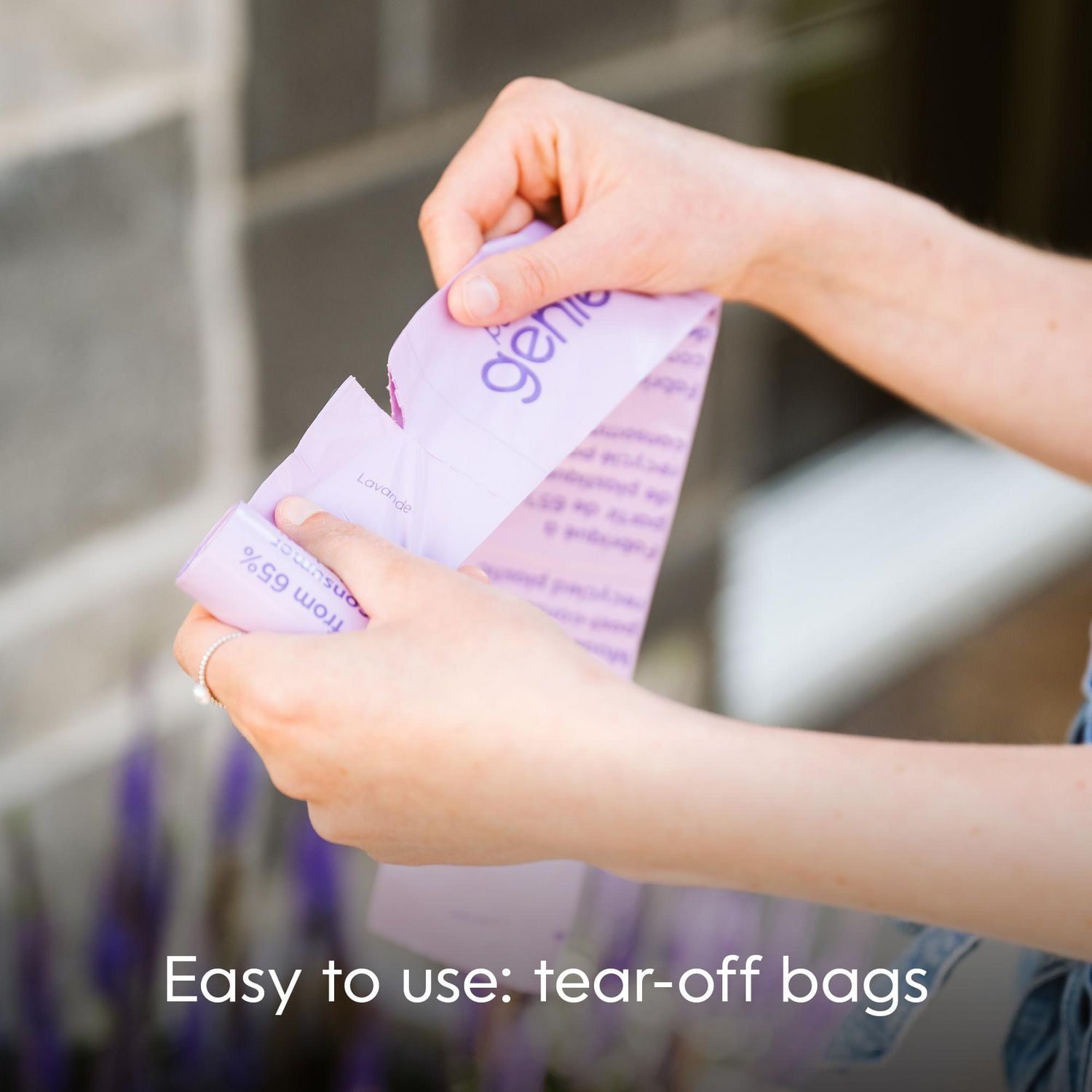Pet Genie - Dog Poop bags - includes 240 lavender-scented bags made from 65% recycled plastic