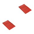 thumbnail image 1 of Youkk Polyester Chenille Bath Mat - Strong Water Absorption Exquisite Crafted Soft Texture No Shedding Orange Red 40cm*60cm 2Set, 1 of 6
