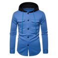 thumbnail image 1 of DPTALR Cardigan d'Automne et d'Hiver pour Hommes, Chandail à Capuche Décontracté, Grand Manteau Multicolore, 1 of 3