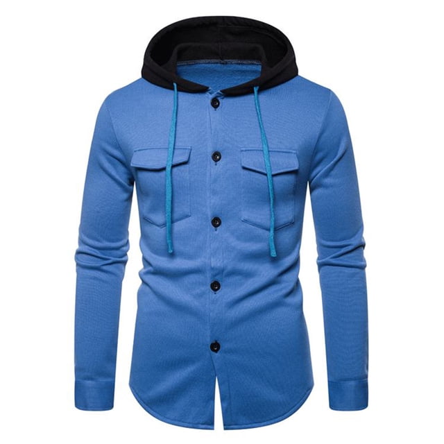 DPTALR Cardigan d'Automne et d'Hiver pour Hommes, Chandail à Capuche Décontracté, Grand Manteau Multicolore