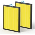 thumbnail image 1 of Fil-fresh Vital 100S Pet Care Replacement Filter Compatible with LEVOIT Air Purifier HEPA Yellow 2-Pack, 1 of 5