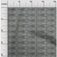 thumbnail image 1 of oneOone Polyester Lycra Fabric Stripe|Leaves & Floral Block Printed Craft Fabric BTY 56 Inch Wide, 1 of 4
