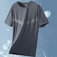thumbnail image 1 of Men's Summer Breathable Ice Filament Sun Protection Clothing Outdoor Round Collar Short Sleeve, 1 of 8