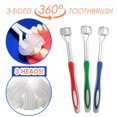 thumbnail image 2 of CEHVOM Special Needs 3 Sided Toothbrush 360 Surround Toothbrush Complete Coverage Adult, 2 of 3