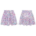 thumbnail image 1 of Lejafay Girls Flared Pleated A-Line Skirts Shiny Metallic Dance Performance Costume Cheerleading Uniform Colorful L, 1 of 7