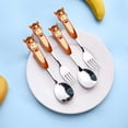 thumbnail image 2 of Sentmoon Silverware Set Silverware Sets Year Of The Horses Themed Stainless Steel Spoon and fork Cutlery Set and A Festive Tableware Gift Set, 2 of 7