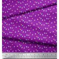 thumbnail image 2 of Soimoi Purple Rayon Crepe Fabric Dot & Bulb Home Decor Print Fabric by Yard 46 Inch Wide, 2 of 3