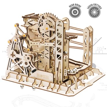ROKR Casse-Tête 3D de 260 Pcs en Bois et Marbre, Trousses de Modèles, Cadeau d'Anniversaire pour Ados et Adultes