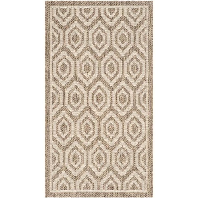 Safavieh Courtyard Brown Indoor Outdoor Rug - Runner 2'3" x 6'7"