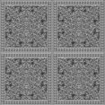 thumbnail image 1 of Ahgly Company Machine Washable Indoor Square Transitional Dark Gray Area Rugs, 6' Square, 1 of 7
