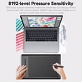 thumbnail image 2 of WP9625B Graphics Tablet Drawing Tablet 8192 Levels Pressure Sensitivity 5080LPI Resolution 230PPS Read Speed 2.4G/BT, 2 of 8