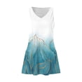 thumbnail image 4 of Pisexur Robe d'Été pour Femme, Plage, Décontractée, Sans Manches, Midi, Imprimé Floral, Débardeur, Ample, Robe Soleil avec Poche, P-2TG, 4 of 6