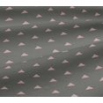 thumbnail image 4 of oneOone Cotton Jersey Light Gray Fabric Triangle Geometric Craft Projects Decor Fabric Printed By The Yard 58 Inch Wide, 4 of 4