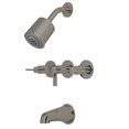thumbnail image 2 of Kingston Brass KBX8138NDL Three Handle Tub & Shower Faucet, 2 of 2