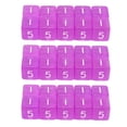 thumbnail image 2 of Dices, 30PCS  Cubes Right Angle Transparent Colored Plastic 6 Sided Dices for Games, 2 of 8