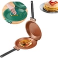 thumbnail image 1 of WIFKLSIIPG Flip Pancake Pan Flipmaster Pancake Pan 2024 Flipmaster Double Pancake Pan Nonstick Pancake Griddle Pan Suitable for Pancakes Omelettes, 1 of 8