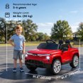 thumbnail image 3 of Qaba CHEVROLET Licensed Kids Ride on RC Car, 12V Toddler Ride on Toy, Gift for Boys & Girls, Red, 3 of 10