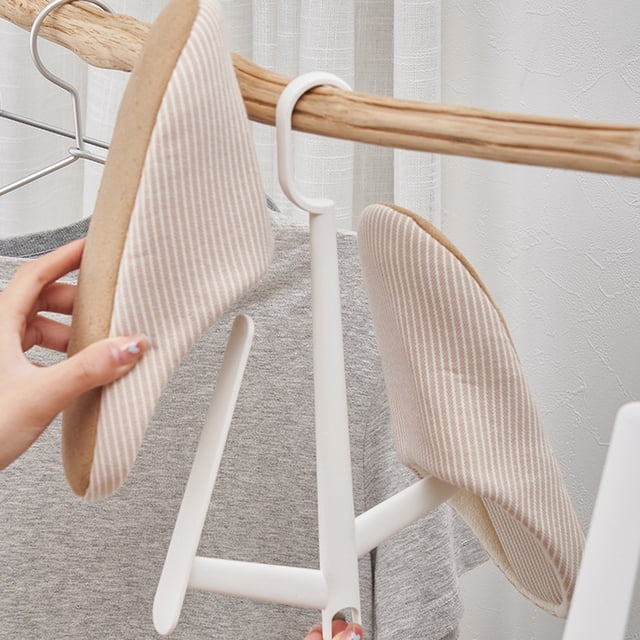 JWshufel Shoe Drying Rack with Windproof Rotating Hook High Capacity Storage for Shoes Scarves Belts Hats Polypropylene Long Lasting Material for Home Organizer 360 Degree Hanger