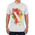 thumbnail image 1 of Malcolm X T-Shirt Doux pour Homme à Éclaboussures Abstraites, 1 of 1