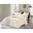 thumbnail image 1 of Swift Home Ultra-Soft Prewashed Wrinkle Texture Duvet Cover Set, Solid, Sweet Cream, King, 1 of 3