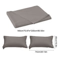 thumbnail image 3 of Birdeem Queen Size Sheet Set 3 Piece, 100% Polyester Bed Sheets with Pillowcases, Wrinkle Resistant & Easy Care Solid Color Bedding, Soft Breathable Sheets for Comfortable Sleep, 3 of 9