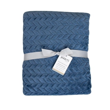 Juddlies Designs - Couverture unisexe en flanelle jacquard pour bébé tout-petit - Peluche - Double couche - Lavable en machine