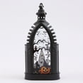 thumbnail image 1 of Halloween Pumpkin Skeleton Lantern with LED Light, Battery-Operated Flameless Decorative Hanging Lantern for Indoor and Outdoor Halloween Party, Home, Tabletop, and Yard Decor, 1 of 8