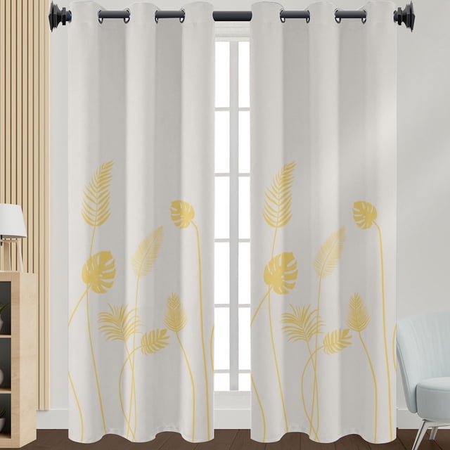 Innerwin Rideaux Semi-Transparents pour Fenêtre à Oeillets Longs Rideaux Filtrant la Lumière Lin de Luxe Texturé Traitements d'Intimité Gris Pâle L : 52"x H:63 Pouces
