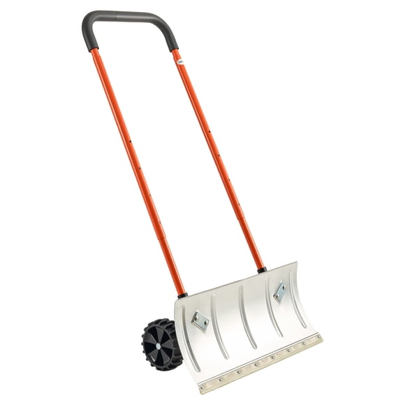 VEVOR Pelle Pousse-Neige d'Hiver avec Roues 24 Po Charrue à Neige en Métal Durable pour Entrée