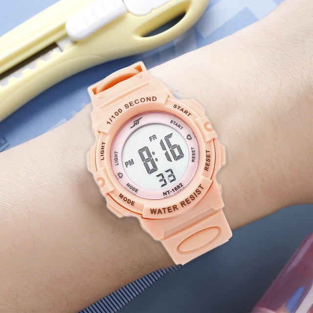 Children's Luminous Water Proof Watch Student Dial Electronic Watch Boys And Girls Multifunctional Watch