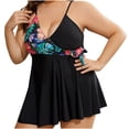 thumbnail image 2 of Nuoqisi Maillot de Bain une Pièce pour Femme Robe de Bain Maillots de Bain Grande Taille Jupe Imprimée Maillot de Bain avec Short Maillot de Bain Robe de Bain Fluide, 2 of 7