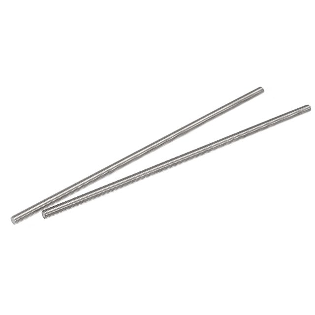 Unique Bargains M8 x 250mm Tige Entièrement Filetée en Acier Inoxydable 304 Filets Main Droite Lot de 2