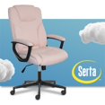 thumbnail image 2 of Serta à la Maison Style Hannah II Chaise Pivotante de Bureau en Rose, 2 of 14