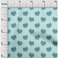 thumbnail image 1 of oneOone Georgette Viscose Fabric Rabbit Block Print Fabric By Yard 42 Inch Wide, 1 of 4