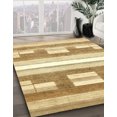 thumbnail image 2 of Ahgly Tapis d'Intérieur Carré Abstrait Brun Cannelle, 5 Pieds Carré, 2 of 6