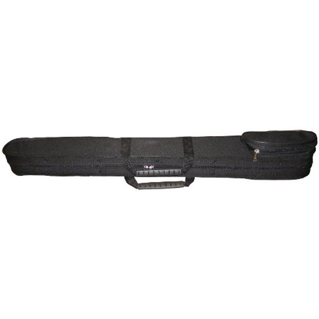 Vio Music Bass Bow Case Hardshell for 2 French or 2 German, Handle &Shoulder Strap