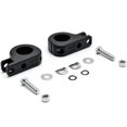 thumbnail image 5 of Krator Black 1-1/4" Engine Guard Tube Bar Footpeg Clamps Compatible with Harley Davidson Low Rider Chrome FXRC 1987, 5 of 5
