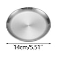 thumbnail image 1 of Stainless Steel Plate 10 in Round Thickened Barbecue Disc Cake Western Dessert Serving Plate, 1 of 2